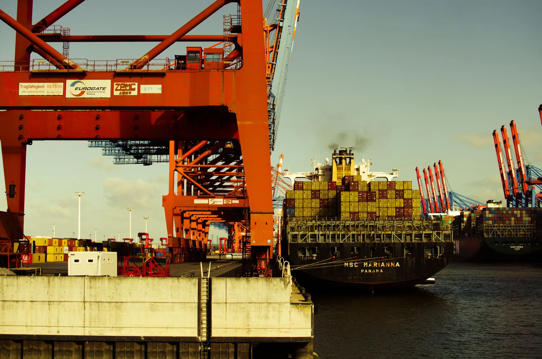 International container port and global trade operations